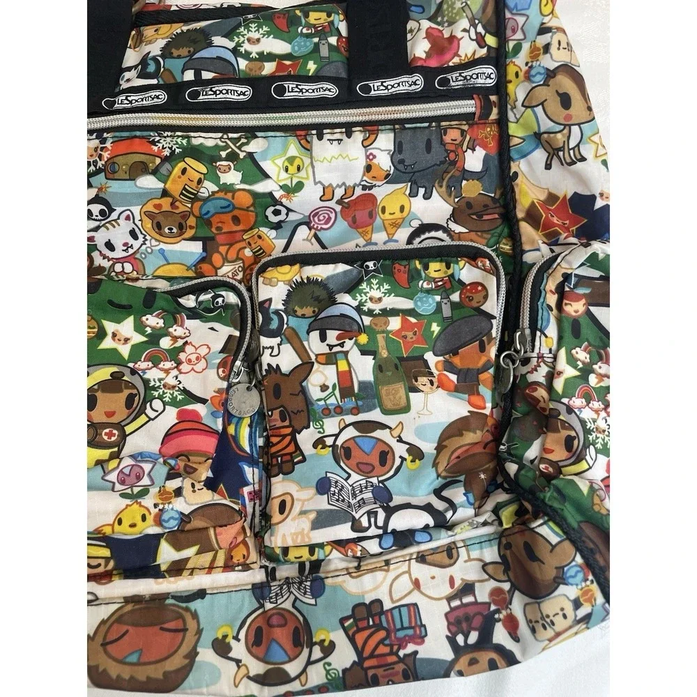LESPORTSAC X TOKIDOKI‎ Vacanze Winter Wonderland Shoulder Bag Tote Bag 15x15x5